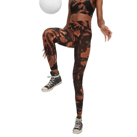 Aerie Leggings Women's Size Small Tie Dye High Waisted Crossover 7/8 Length - Picture 1 of 6